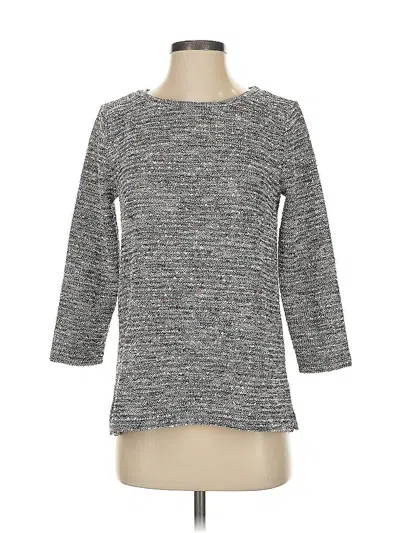 Pre-owned Ann Taylor Loft Outlet Pullover Sweater In Gray