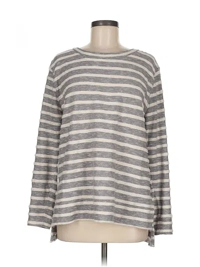 Pre-owned Ann Taylor Loft Outlet Pullover Sweater In Gray