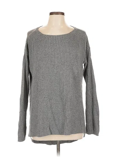Pre-owned Ann Taylor Loft Outlet Pullover Sweater In Gray