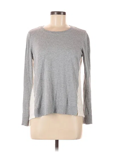 Pre-owned Ann Taylor Loft Outlet Pullover Sweater In Gray
