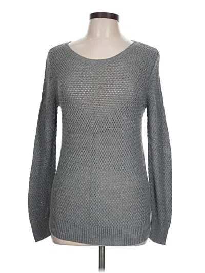 Pre-owned Ann Taylor Loft Outlet Pullover Sweater In Gray
