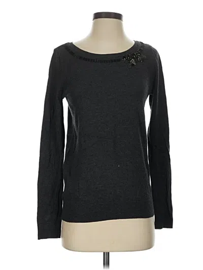 Pre-owned Ann Taylor Loft Outlet Pullover Sweater In Gray