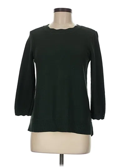 Pre-owned Ann Taylor Loft Outlet Pullover Sweater In Green