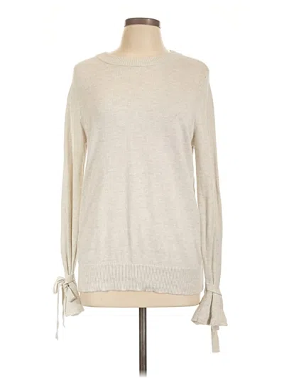 Pre-owned Ann Taylor Loft Outlet Pullover Sweater In Ivory