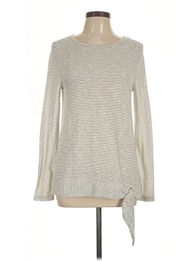 Pre-owned Ann Taylor Loft Outlet Pullover Sweater In Ivory