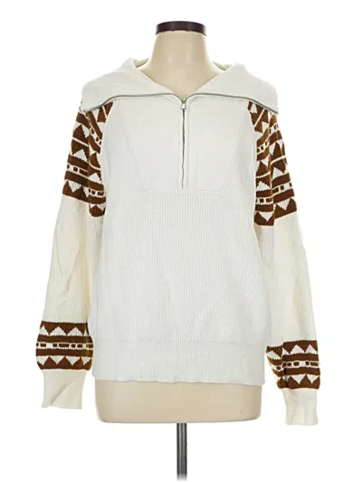 Pre-owned Ann Taylor Loft Outlet Pullover Sweater In Ivory