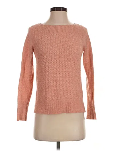 Pre-owned Ann Taylor Loft Outlet Pullover Sweater In Orange