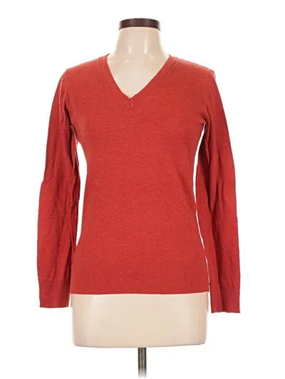Pre-owned Ann Taylor Loft Outlet Pullover Sweater In Red