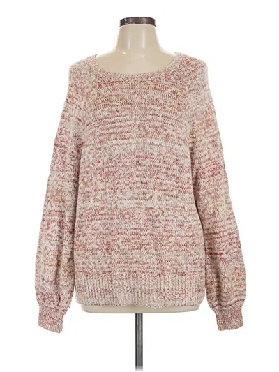 Pre-owned Ann Taylor Loft Outlet Pullover Sweater In Red