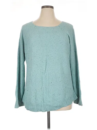 Pre-owned Ann Taylor Loft Outlet Pullover Sweater In Teal
