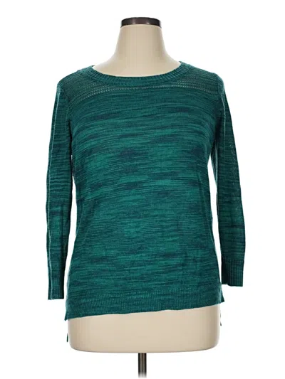 Pre-owned Ann Taylor Loft Outlet Pullover Sweater In Teal