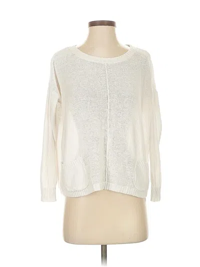 Pre-owned Ann Taylor Loft Outlet Pullover Sweater In White