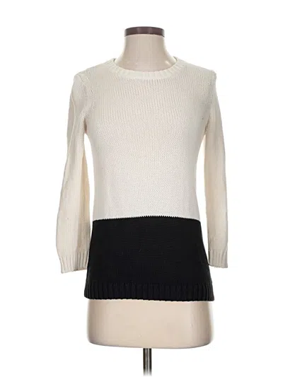 Pre-owned Ann Taylor Loft Outlet Pullover Sweater In White