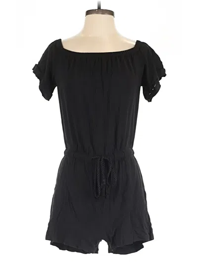 Pre-owned Ann Taylor Loft Outlet Romper In Black