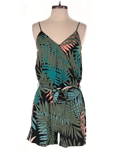 Pre-owned Ann Taylor Loft Outlet Romper In Green