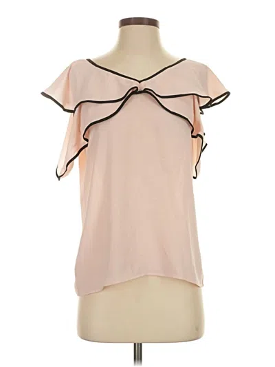 Ann Taylor Loft Outlet Short Sleeve Blouse In Pink