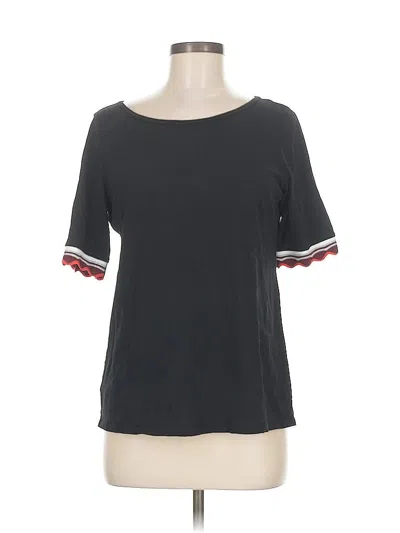 Pre-owned Ann Taylor Loft Outlet Short Sleeve T-shirt In Black