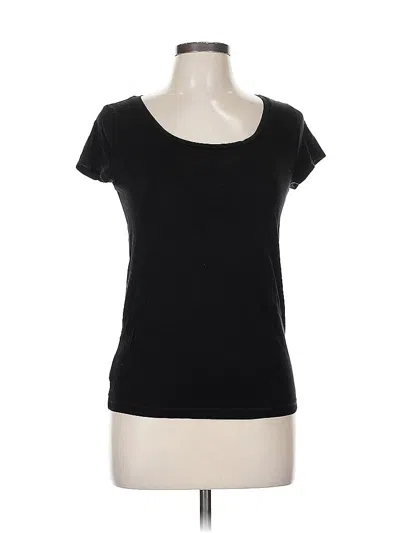 Pre-owned Ann Taylor Loft Outlet Short Sleeve T-shirt In Black