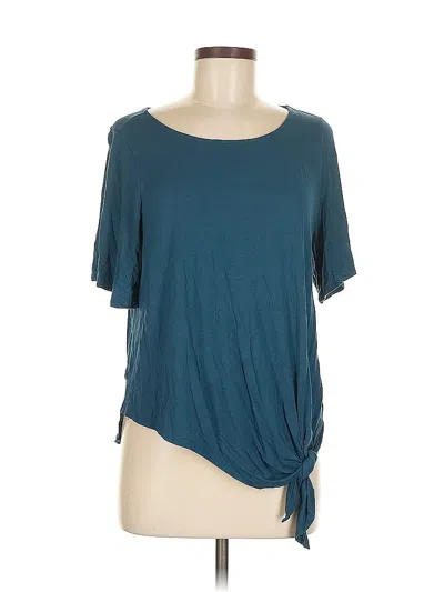 Pre-owned Ann Taylor Loft Outlet Short Sleeve T-shirt In Blue