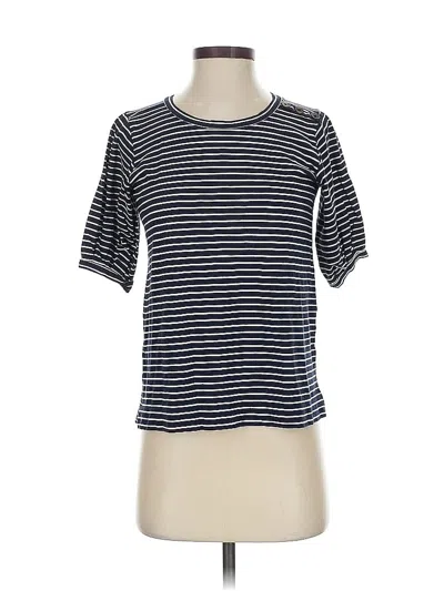 Pre-owned Ann Taylor Loft Outlet Short Sleeve T-shirt In Blue