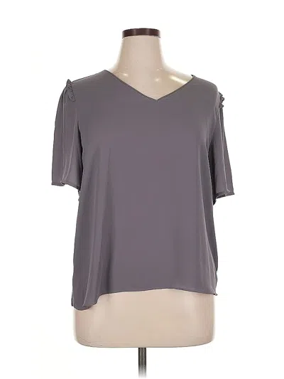 Pre-owned Ann Taylor Loft Outlet Short Sleeve T-shirt In Gray