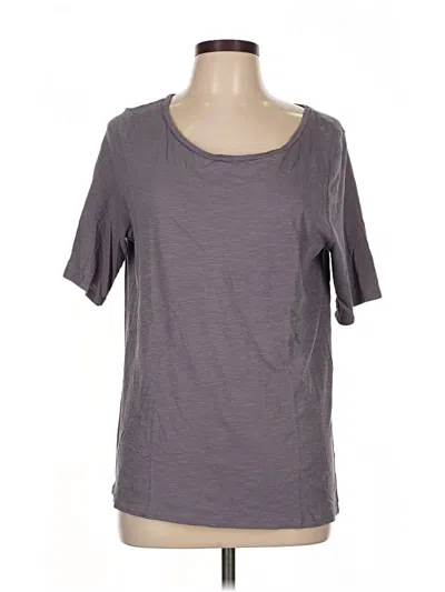 Pre-owned Ann Taylor Loft Outlet Short Sleeve T-shirt In Gray