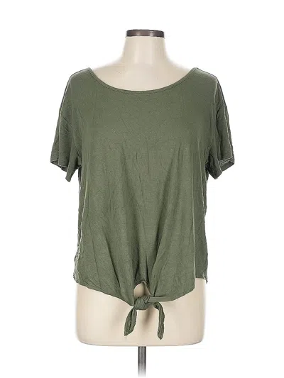 Pre-owned Ann Taylor Loft Outlet Short Sleeve T-shirt In Green