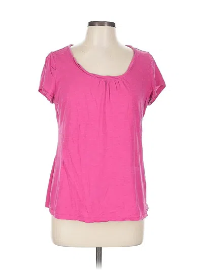 Pre-owned Ann Taylor Loft Outlet Short Sleeve T-shirt In Pink