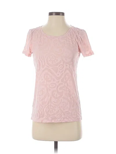 Pre-owned Ann Taylor Loft Outlet Short Sleeve T-shirt In Pink