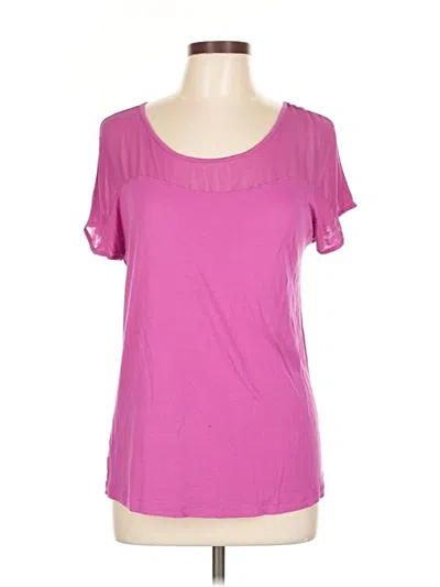 Pre-owned Ann Taylor Loft Outlet Short Sleeve T-shirt In Pink