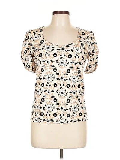 Pre-owned Ann Taylor Loft Outlet Short Sleeve T-shirt In White