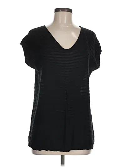 Pre-owned Ann Taylor Loft Outlet Short Sleeve T-shirt In Black