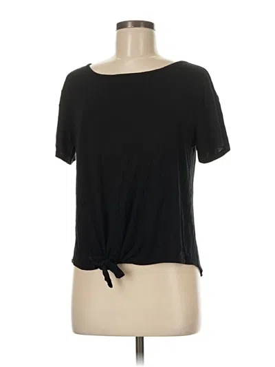 Pre-owned Ann Taylor Loft Outlet Short Sleeve T-shirt In Black