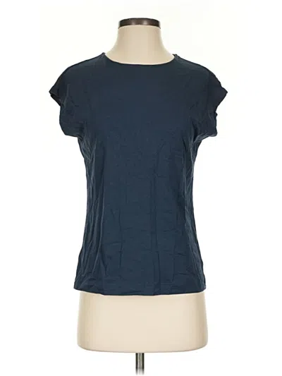 Pre-owned Ann Taylor Loft Outlet Short Sleeve T-shirt In Blue