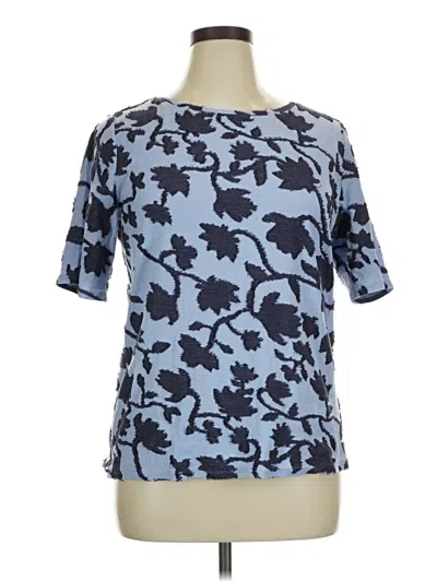 Pre-owned Ann Taylor Loft Outlet Short Sleeve T-shirt In Blue