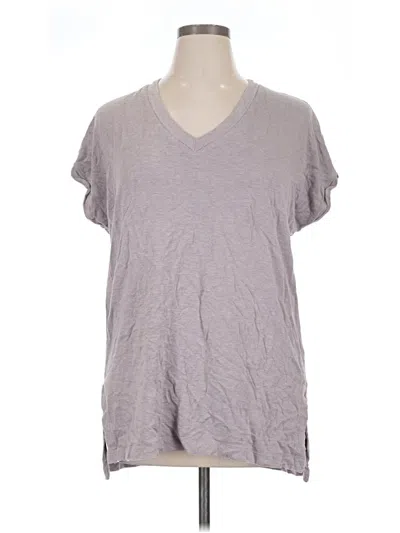 Pre-owned Ann Taylor Loft Outlet Short Sleeve T-shirt In Gray