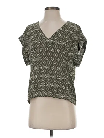Pre-owned Ann Taylor Loft Outlet Short Sleeve T-shirt In Green