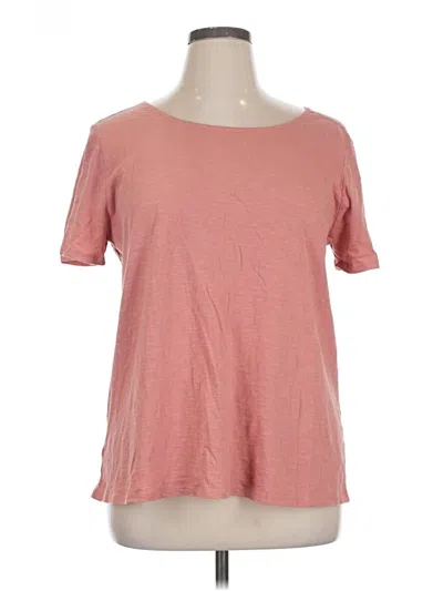 Pre-owned Ann Taylor Loft Outlet Short Sleeve T-shirt In Pink