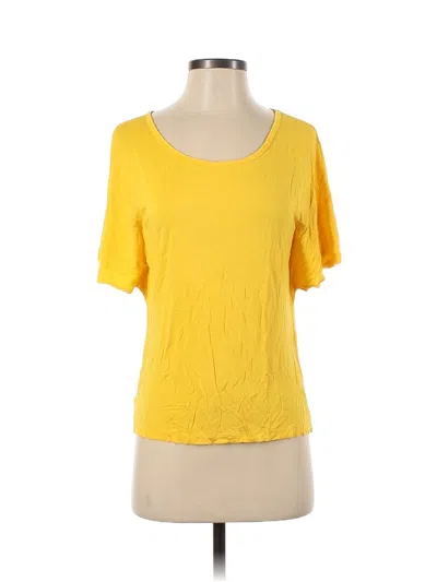 Pre-owned Ann Taylor Loft Outlet Short Sleeve T-shirt In Yellow