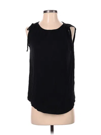 Pre-owned Ann Taylor Loft Outlet Sleeveless Blouse In Black