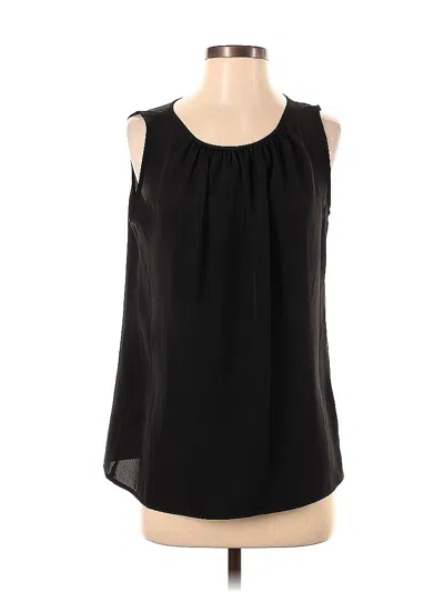 Pre-owned Ann Taylor Loft Outlet Sleeveless Blouse In Black
