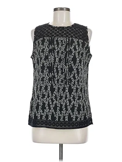 Pre-owned Ann Taylor Loft Outlet Sleeveless Blouse In Black