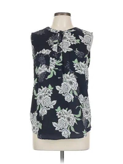 Pre-owned Ann Taylor Loft Outlet Sleeveless Blouse In Blue