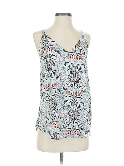 Pre-owned Ann Taylor Loft Outlet Sleeveless Blouse In Blue