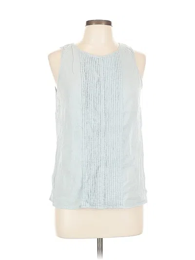 Pre-owned Ann Taylor Loft Outlet Sleeveless Blouse In Blue