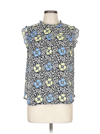 Pre-owned Ann Taylor Loft Outlet Sleeveless Blouse In Blue