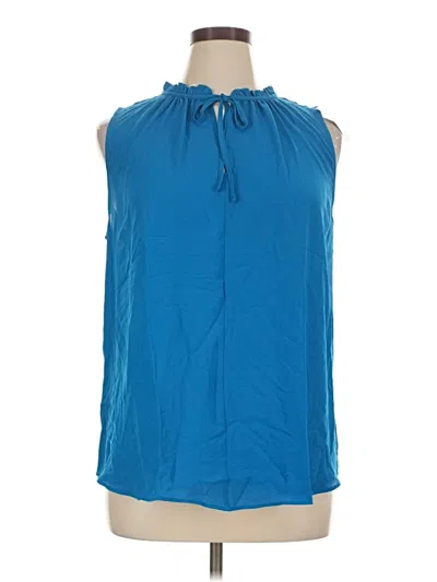 Ann Taylor Loft Outlet Sleeveless Blouse In Blue
