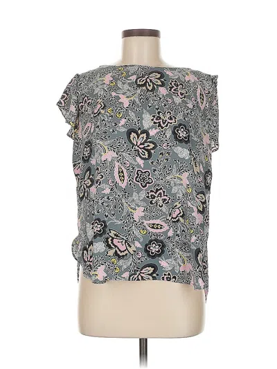 Pre-owned Ann Taylor Loft Outlet Sleeveless Blouse In Gray