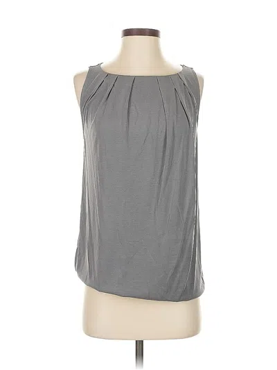 Pre-owned Ann Taylor Loft Outlet Sleeveless Blouse In Gray
