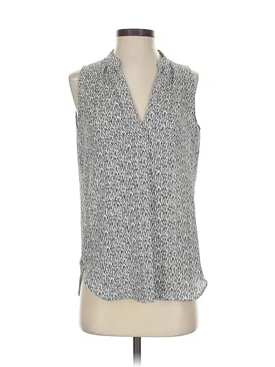Pre-owned Ann Taylor Loft Outlet Sleeveless Blouse In Gray